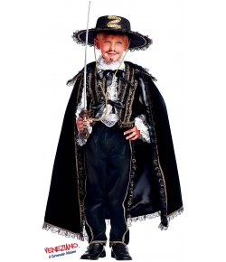 Costume carnevale - CAVALIERE MASCHERATO PRESTIGE BABY